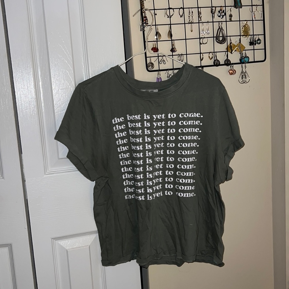 Messy Bun Just Chillin “The Best is Yet to Come” t shirt